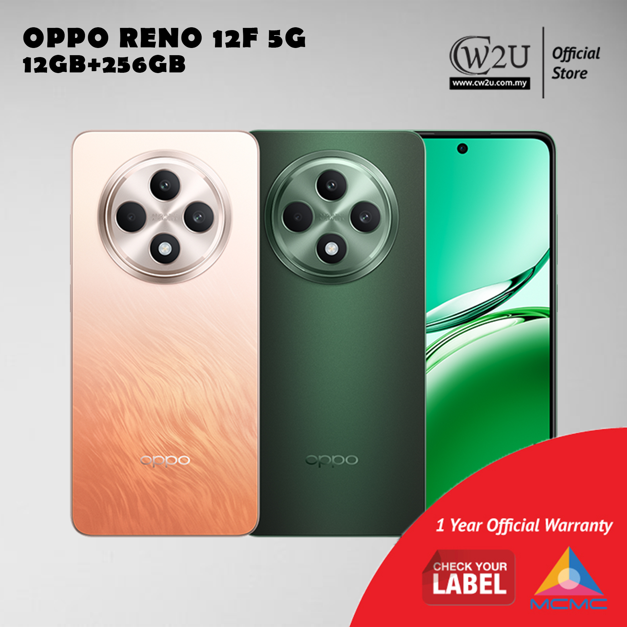 OPPO Reno 12F | 12GB RAM+256GB ROM | 512GB | 1 Year Warranty By Oppo ...