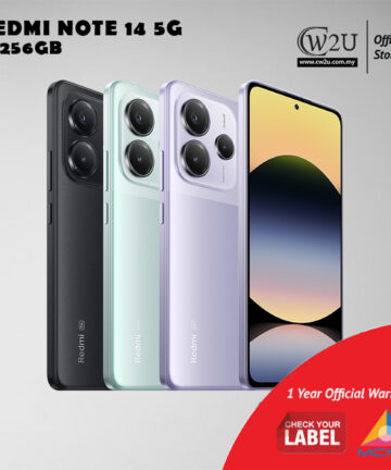 Redmi Note 14 5G | 8GB RAM+256GB | 1 Year Warranty By Redmi Malaysia