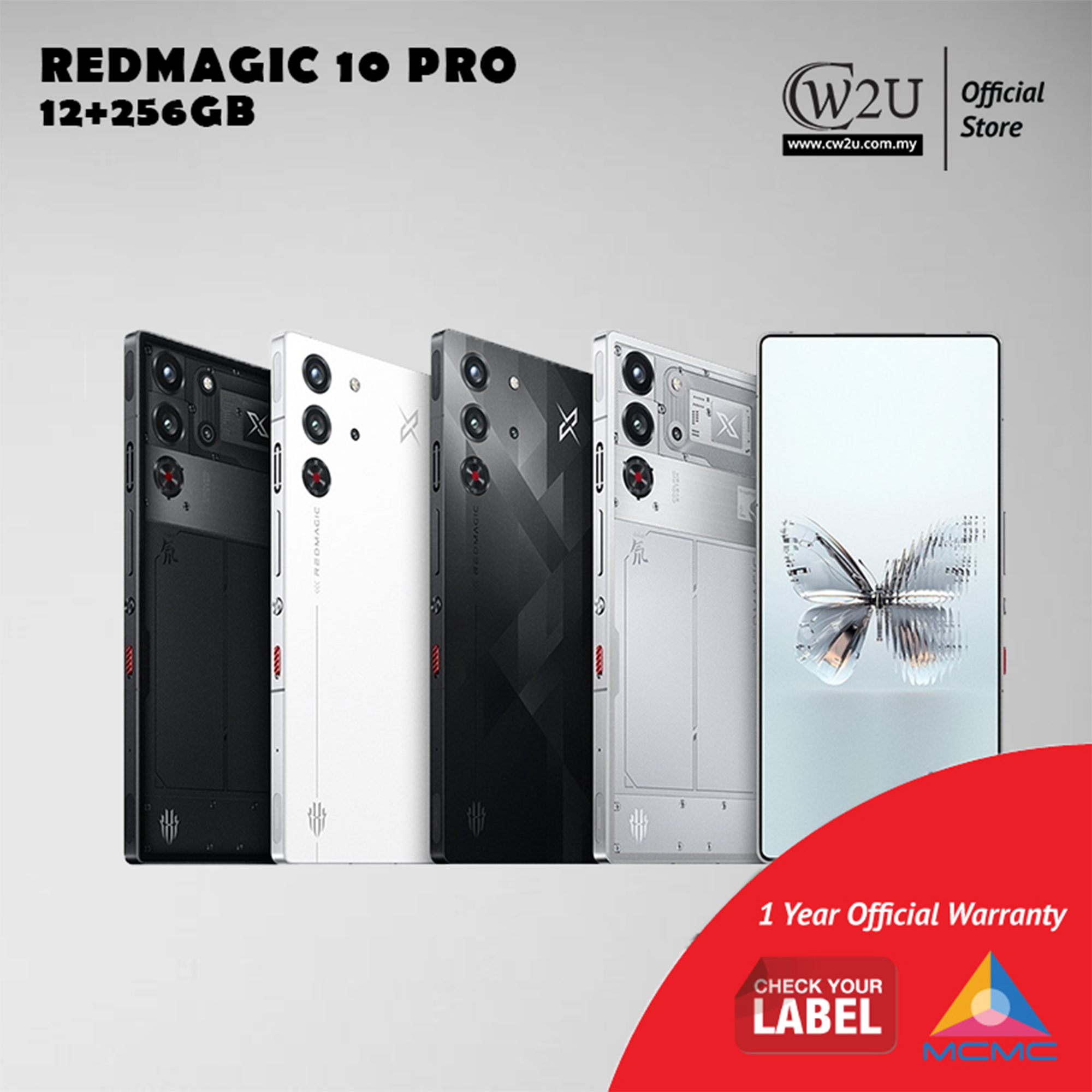Redmagic 10 Pro | 12GB RAM+256GB ROM | 512GB | 1 Year Warranty By Redmagic Malaysia