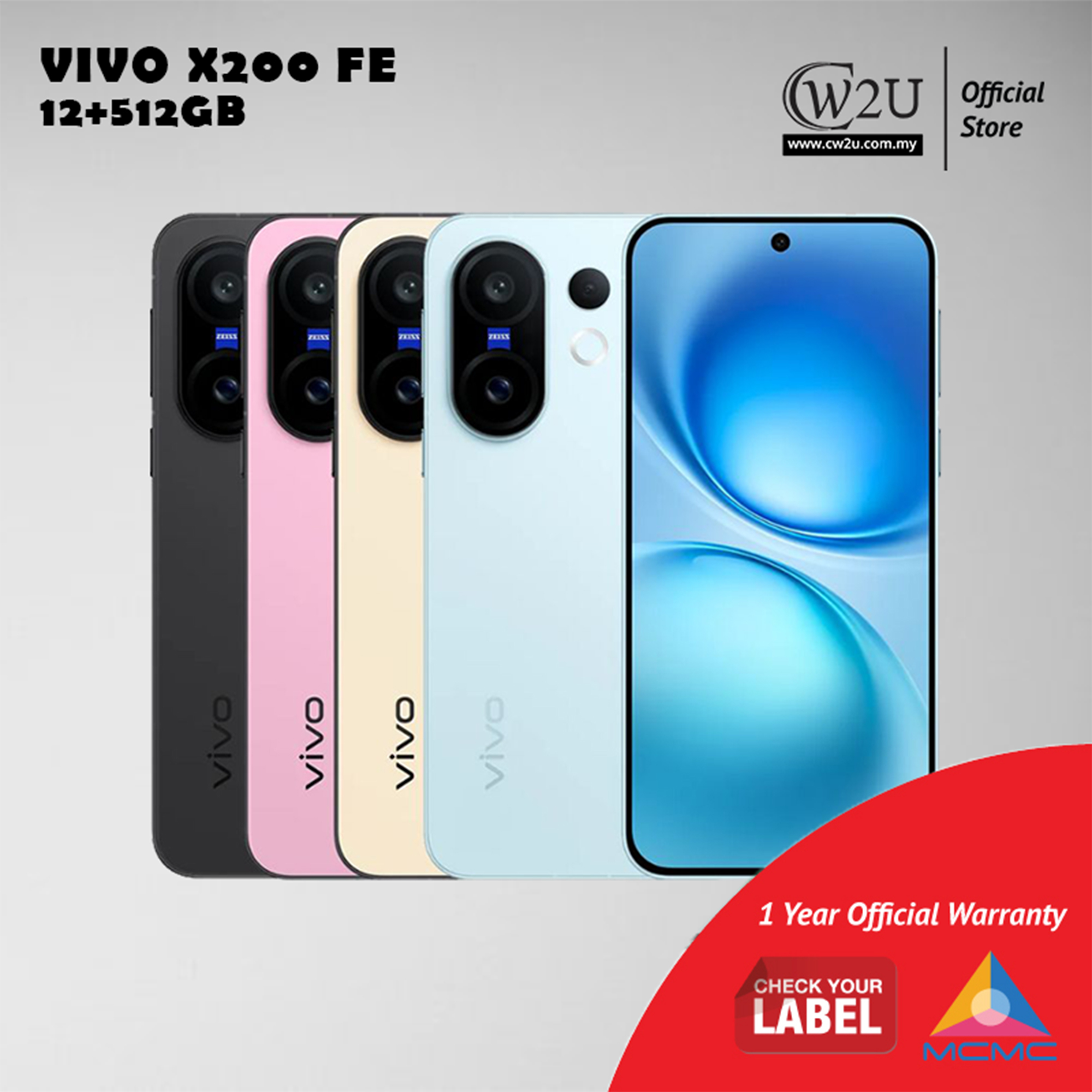 Vivo X200 FE | 12GB RAM+512GB ROM | 1 Year Warranty By Vivo Malaysia