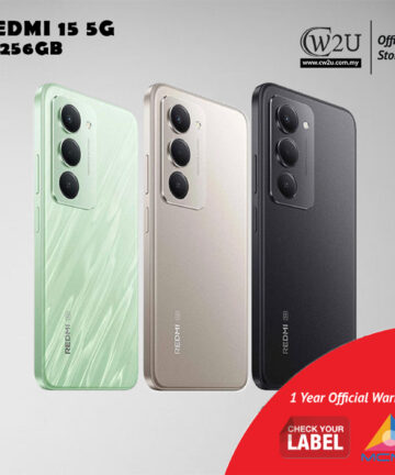 Redmi 15 5G | 8GB RAM+256GB ROM | 1 Year Warranty By Redmi Malaysia