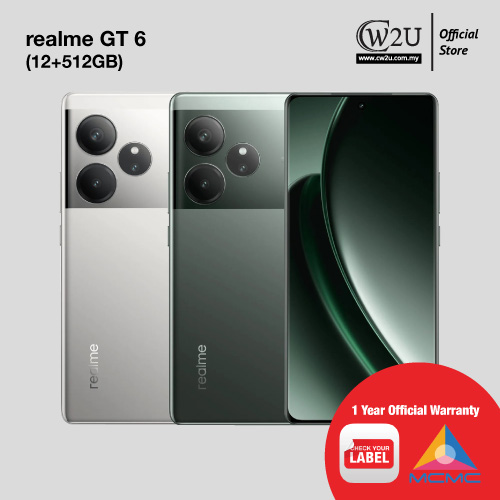 [NEW SET] realme GT 6 | 12+512GB | 1 Year Warranty By realme Malaysia