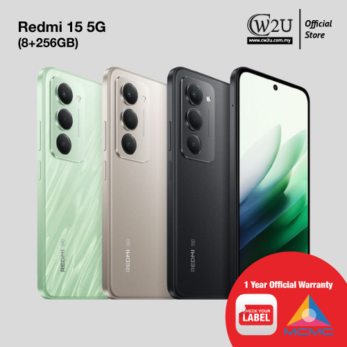 [NEW SET] Redmi 15 5G | 8+256GB | 1 Year Warranty By Xiaomi Malaysia