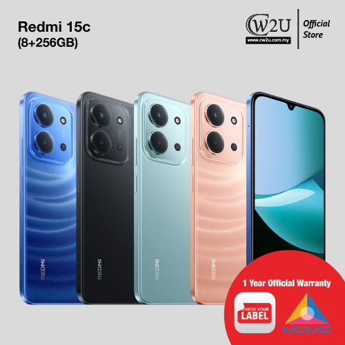 [NEW SET] Redmi 15c | 8+256GB | 6+128GB | 1 Year Warranty By Xiaomi Malaysia