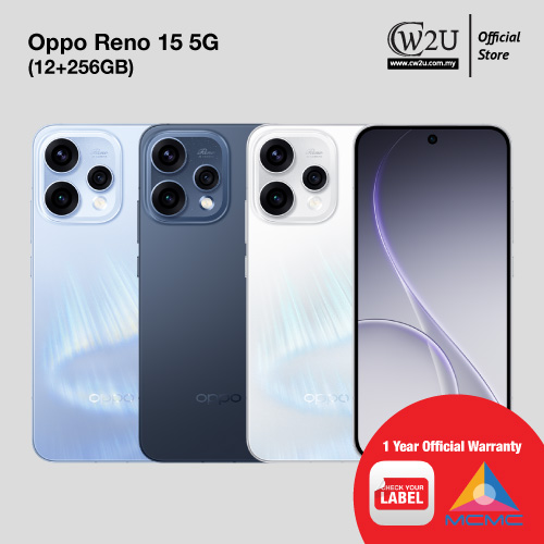 [NEW SET] Oppo Reno 15 5G | 12+256GB | 1 Year Warranty By Oppo Malaysia
