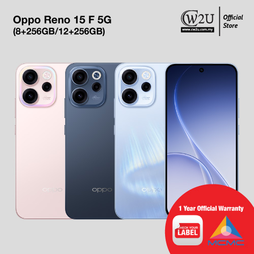 [NEW SET] Oppo Reno 15 F | 12+256GB | 8+256GB | 1 Year Warranty By Oppo Malaysia
