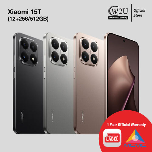 [NEW SET] Xiaomi 15T | 12+512GB | 256GB | 1 Year Warranty By Xiaomi Malaysia