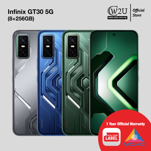 [New Set] Infinix GT 30 5G | 8+256GB | 1 Year Warranty By Infinix Malaysiaq