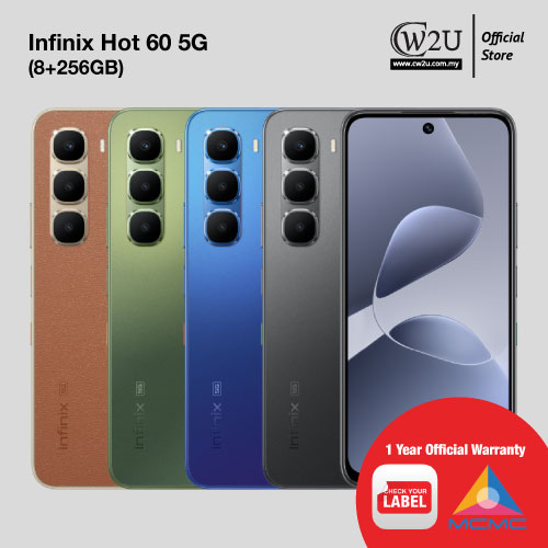[New Set] Infinix Hot 60 5G | 8+256GB | 1 Year Warranty By Infinix Malaysia