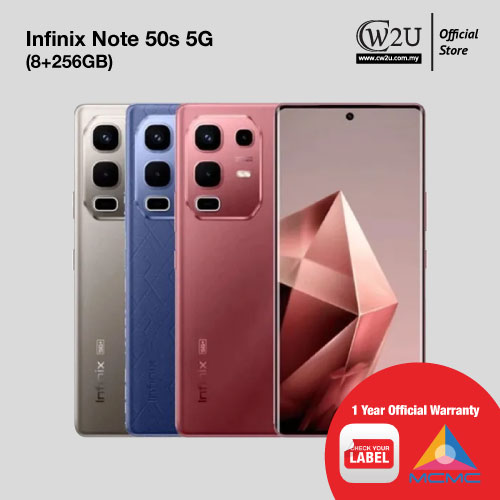 [New Set] Infinix Note 50s 5G | 8+256GB | 1 Year Warranty By Infinix Malaysia