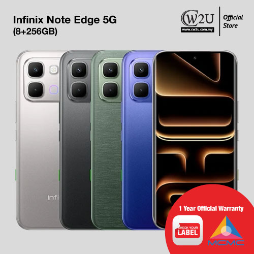 [New Set] Infinix Note Edge 5G | 8+256GB | 1 Year Warranty By Infinix Malaysia