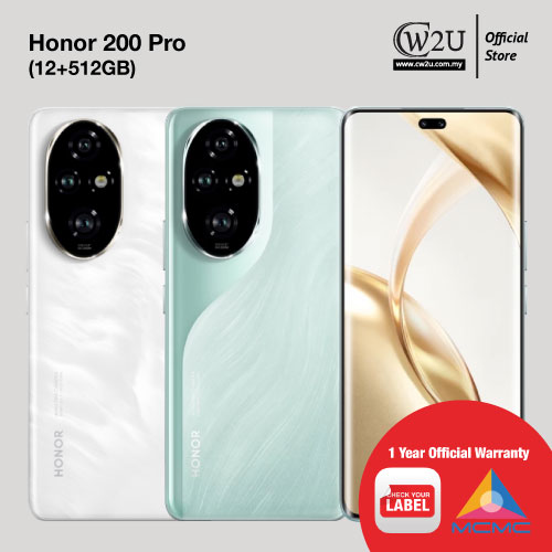 [NEW SET] Honor 200 Pro | 12+512GB | 1 Year Warranty By Honor Malaysia