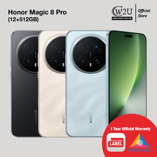 [New Set] Honor Magic 8 Pro | 12+512GB | 1 Year Warranty By Honor Malaysia