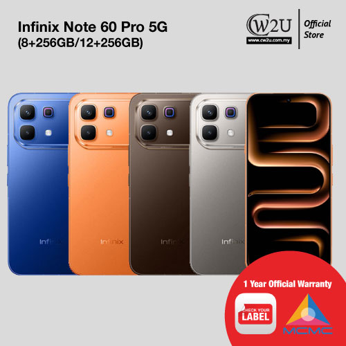 [NEW SET] Infinix Note 60 Pro 5G | 12+256GB | 8+256GB | 1 Year Warranty By Infinix Malaysia
