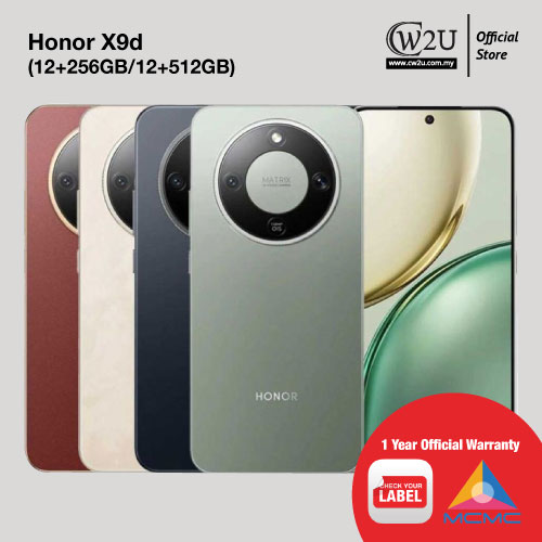 [NEW SET] Honor X9d | 12+256GB | 12+512GB | 1 Year Warranty By Honor Malaysia