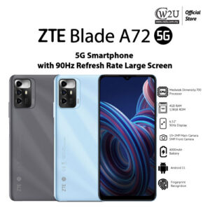[NEW SET] ZTE A72 5G | 4+128GB | 1 Year Warranty By ZTE Malaysia